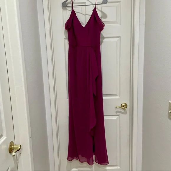 David's Bridal | Dresses | Davids Bridal Bridesmaid Dress Sangria Style  F200 | Poshmark